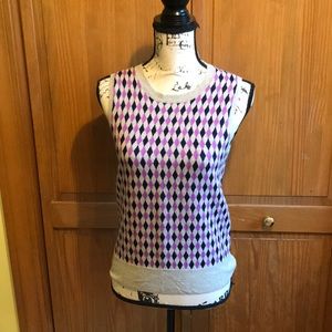 💕Preppy Checkered sweater vest by j crew. NWT.